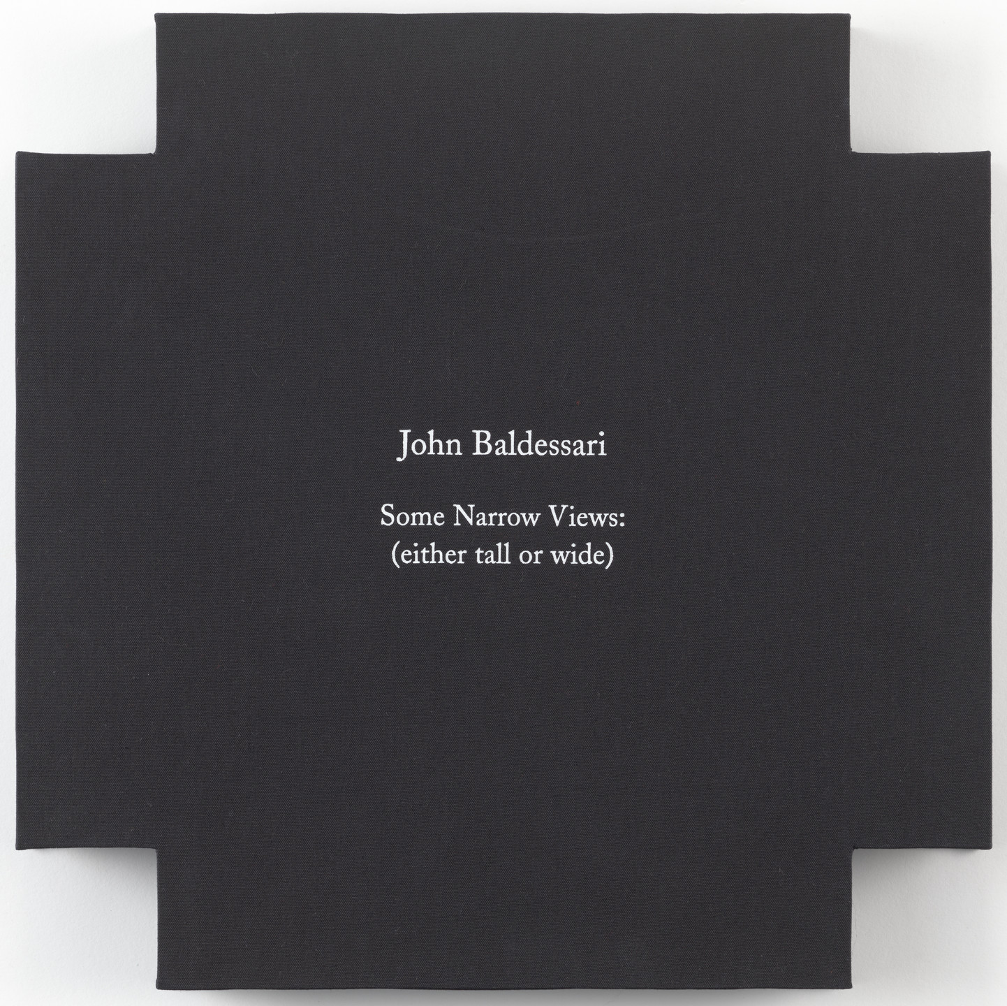 John Baldessari. Some Narrow Views: (Either Tall or Wide). 2004
