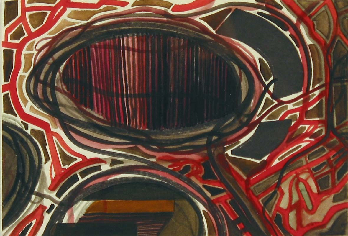 Franz Ackermann. Untitled (Pacific No. 37: 100 Channels). 1998
