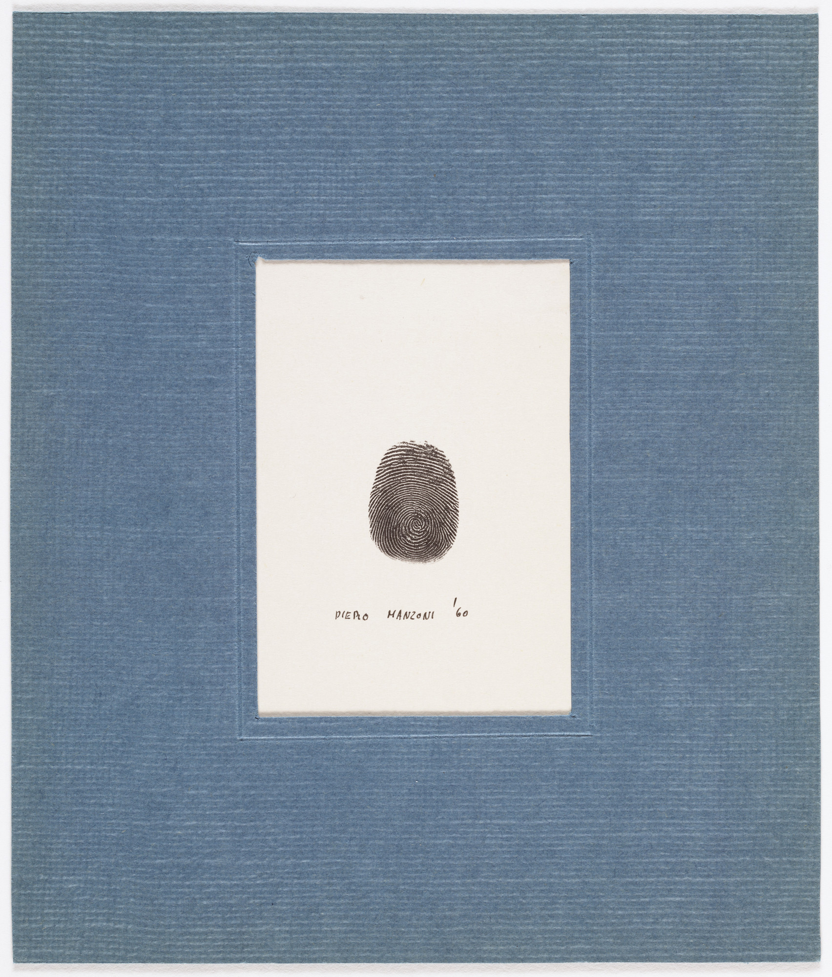 piero manzoni thumbprint 1960