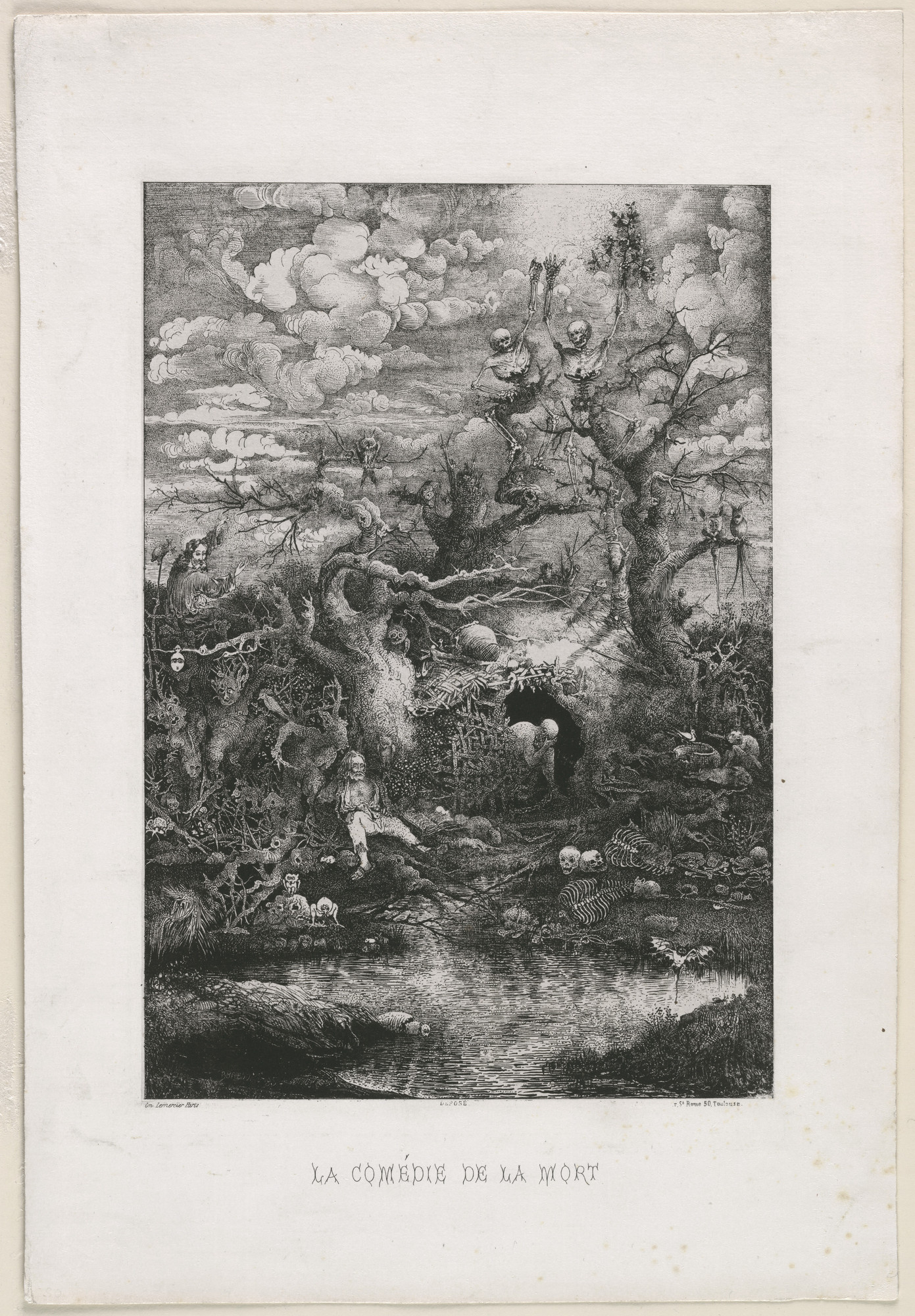 Rodolphe Bresdin The Comedy of Death 1854