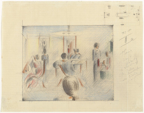 Oskar Schlemmer. Figures in a Room (Figuren im Raum). (1936)