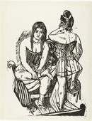 Max Beckmann. At the Toilette (Bei der Toilette). 1923 (published 1924)