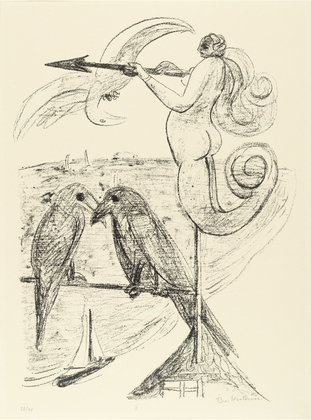 Max Beckmann. Weather-Vane (Wetterfahne) from Day and Dream. (1946)
