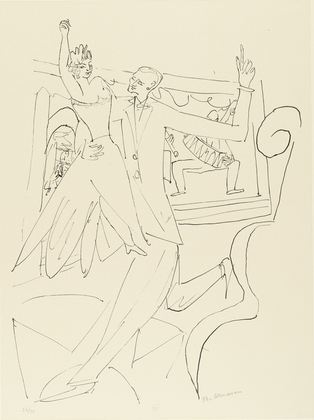 Max Beckmann. Tango from Day and Dream. (1946)