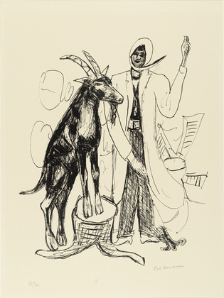 Max Beckmann. The Buck (Der Bock) from Day and Dream. (1946)