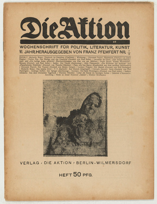 Die Aktion, vol. 6, no. 7/8. February 19, 1916