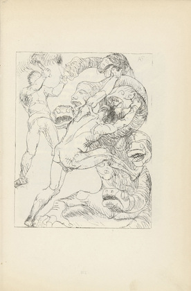 Adolf Ferdinand Schinnerer. Untitled (Battle with the Hydra) (plate, [p. 177]) from the periodical  Zeit-Echo. Ein Kriegs-Tagebuch der Künstler, vol. 1, no. 12 (Apr 1915). 1915