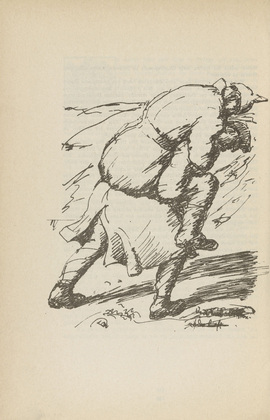 Walther Teutsch. Untitled (Wounded Man) (plate, [p. 350]) from the periodical  Zeit-Echo. Ein Kriegs-Tagebuch der Künstler, vol. 1, no. 23/24 (Sept 1915). 1915