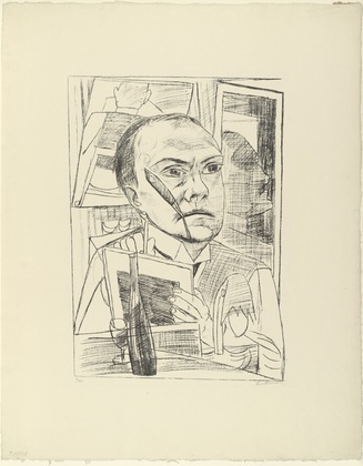 Max Beckmann. Self-Portrait in the Hotel (Selbst im Hotel) fromTrip to Berlin 1922 (Berliner Reise 1922). 1922