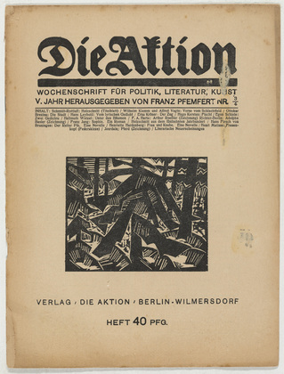 Die Aktion, vol. 5, no. 3/4. January 16, 1915