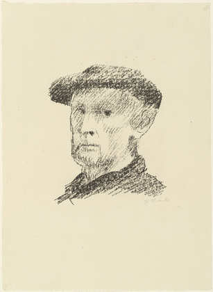 Gerhard Marcks. Self-portrait (with Cap) [Selbstbildnis (mit Mütze)]. (1948)