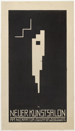 Oskar Schlemmer. Poster for the Neuer Kunstsalon, Stuttgart (Plakat, Neuer Kunstsalon, Stuttgart). 1913