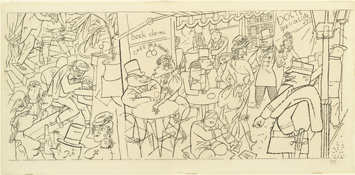 George Grosz. Café. (c. 1926)