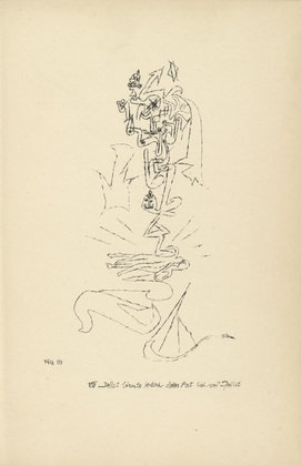 Paul Klee. One Iniquity Upon the Other Piled Up in This Way (Delict türmte jedoch ...) from Potsdamer Platz oder Die Nächte des neuen Messias. Ekstatische Visionen (Potsdamer Platz or The Nights of the New Messiah. Ecstatic Visions). 1919