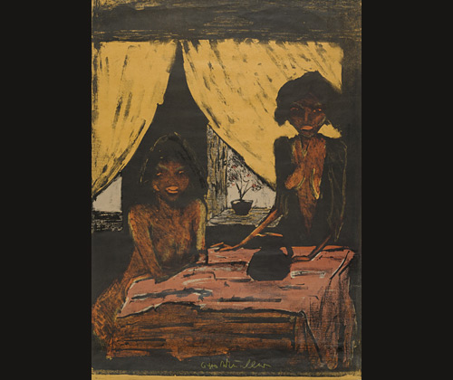 <i>Two Gypsy Girls in Living Room</i>