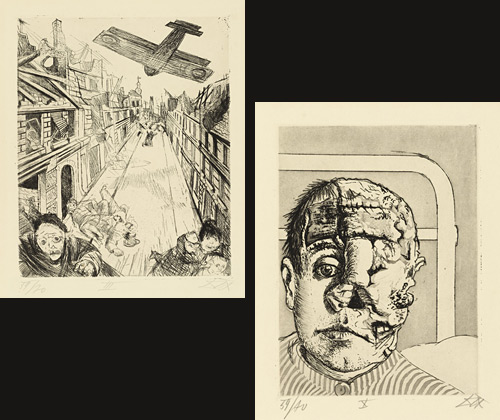 <i>Lens Being Bombed</i> from <i>The War</i>