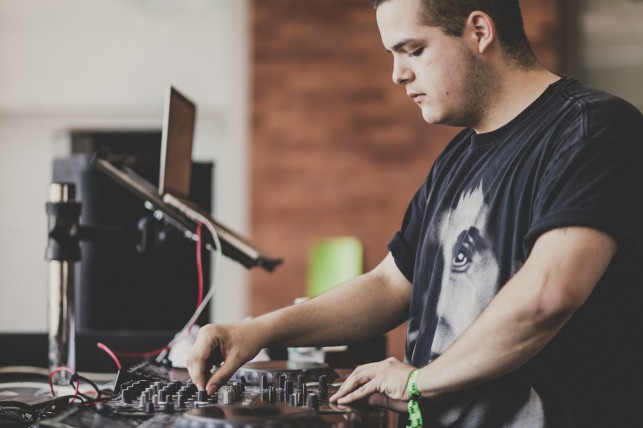 Baton Rouge–based Suicideyear starts off the afternoon. MoMA PS1 Warm Up, Saturday, July 19, 2014. Photo: Charles Roussel