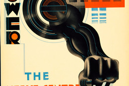 E. McKnight Kauffer. Power, The Nerve Centre of London’s Underground. 1930. Lithograph, 40 5/8 × 24 3/4″ (103.2 × 62.9cm). The Museum of Modern Art, New York. Gift of the artist