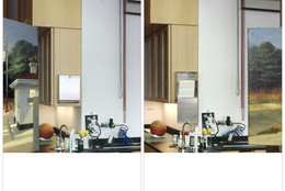 Jan De Cock. Denkmal 11, Museum of Modern Art, 11 West 53 Street, New York, 2008. Diptych 23, Module CCCXX, Module CCCXXI. Chromogenic color prints. © Photo Atelier Jan De Cock. Courtesy Galerie Fons Welters and Luis Campana Gallery