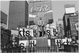 Lee Friedlander. Father Duffy. Times Square, New York City. 1974. Gelatin silver print, 71/2 × 11 1/4″ (19.1 × 28.5 cm). The Museum of Modern Art, New York. Purchase. © 2005 Lee Friedlander