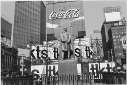 Lee Friedlander. Father Duffy. Times Square, New York City. 1974. Gelatin silver print, 71/2 × 11 1/4″ (19.1 × 28.5 cm). The Museum of Modern Art, New York. Purchase. © 2005 Lee Friedlander