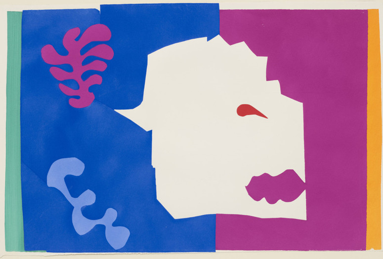 Henri Matisse (French, 1869–1954). The Wolf (Le Loup) from Jazz. 1947. One from a portfolio of twenty pochoirs, composition (irreg.): 16 1/2 × 24 15/16&#34; (41.9 × 63.4 cm); sheet: 16 5/8 × 25 11/16&#34; (42.3 × 65.3 cm). Gift of the artist. © 2014 Succession H. Matisse / Artists Rights Society (ARS), New York