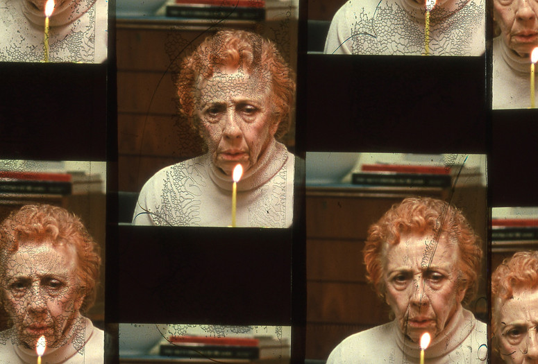 Luther Price. Milly’s Cake. 2012. Handmade slide. Courtesy the artist and Callicoon Fine Arts