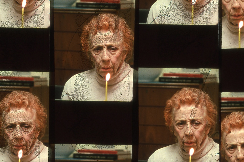 Luther Price. Milly’s Cake. 2012. Handmade slide. Courtesy the artist and Callicoon Fine Arts