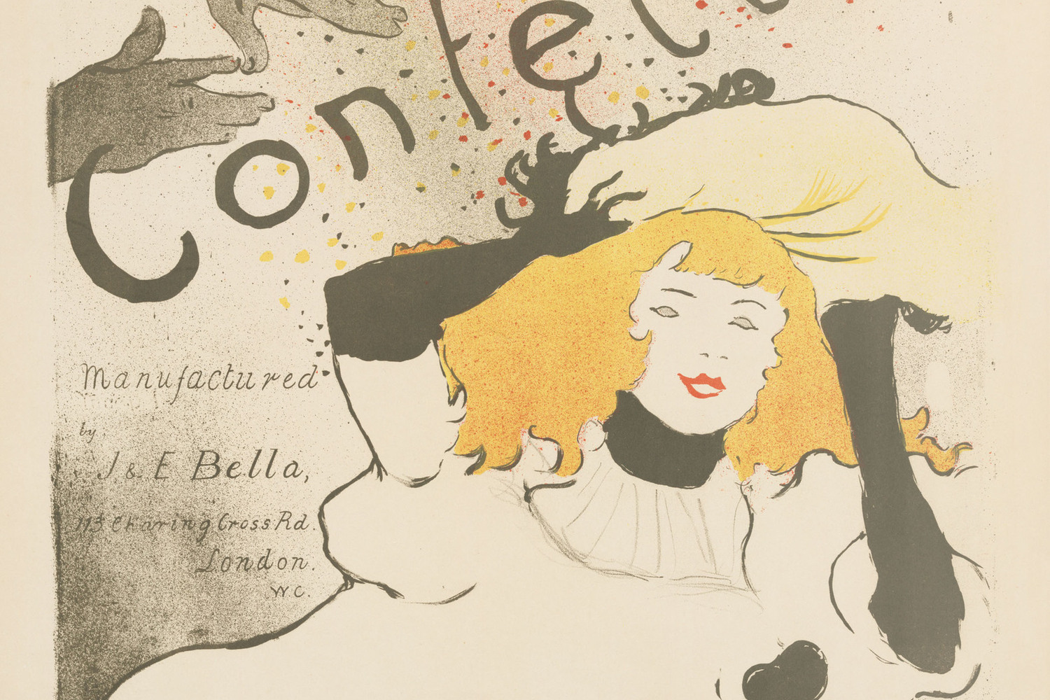 Henri de Toulouse-Lautrec (French, 1864–1901). Confetti. 1894. Lithograph, sheet: 22 7/16 x 17 9/16 in. (57 x 44.6 cm) The Museum of Modern Art, New York. Acquired in honor of Joanne M. Stern by the Committee on Prints and Illustrated Books in appreciation for her contribution as Committee Chair, 1999