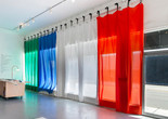 Sarah Crowner. Sunday at the Park. 2014. Installation view. Courtesy of Locust Projects