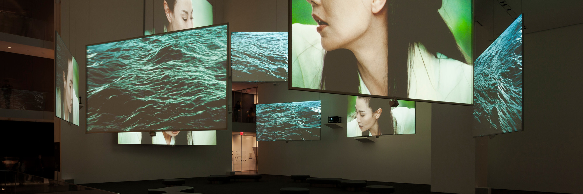 Isaac Julien. Ten Thousand Waves. 2010. Nine-channel video installation (color, sound). 49:41 min. The Michael H. Dunn Memorial Fund. The Museum of Modern Art, New York. Photo: Jonathan Muzikar.