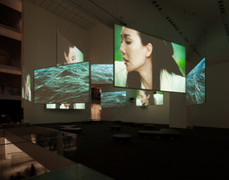 Isaac Julien. Ten Thousand Waves. 2010. Nine-channel video installation (color, sound). 49:41 min. The Michael H. Dunn Memorial Fund. The Museum of Modern Art, New York. Photo: Jonathan Muzikar.