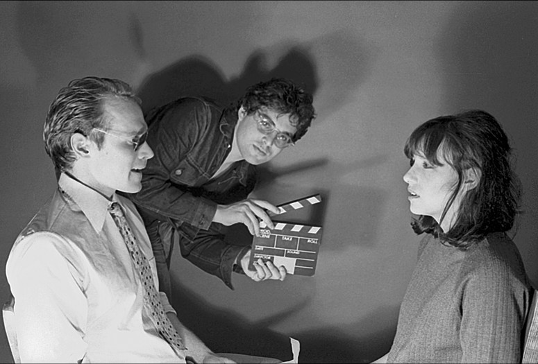 Will Patton, Michael Oblowitz and Rosemary Hochschild on the set of Circuits of Control: I/Land. 1978/2014. Directed by Michael Oblowitz. Courtesy Michael Oblowitz