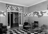 The Swimming Pool in Matisse’s dining room at the Hôtel Régina, Nice, 1953. Photo: Hélène Adant. © Centre Pompidou - MnamCci - Bibliothèque Kandinsky
