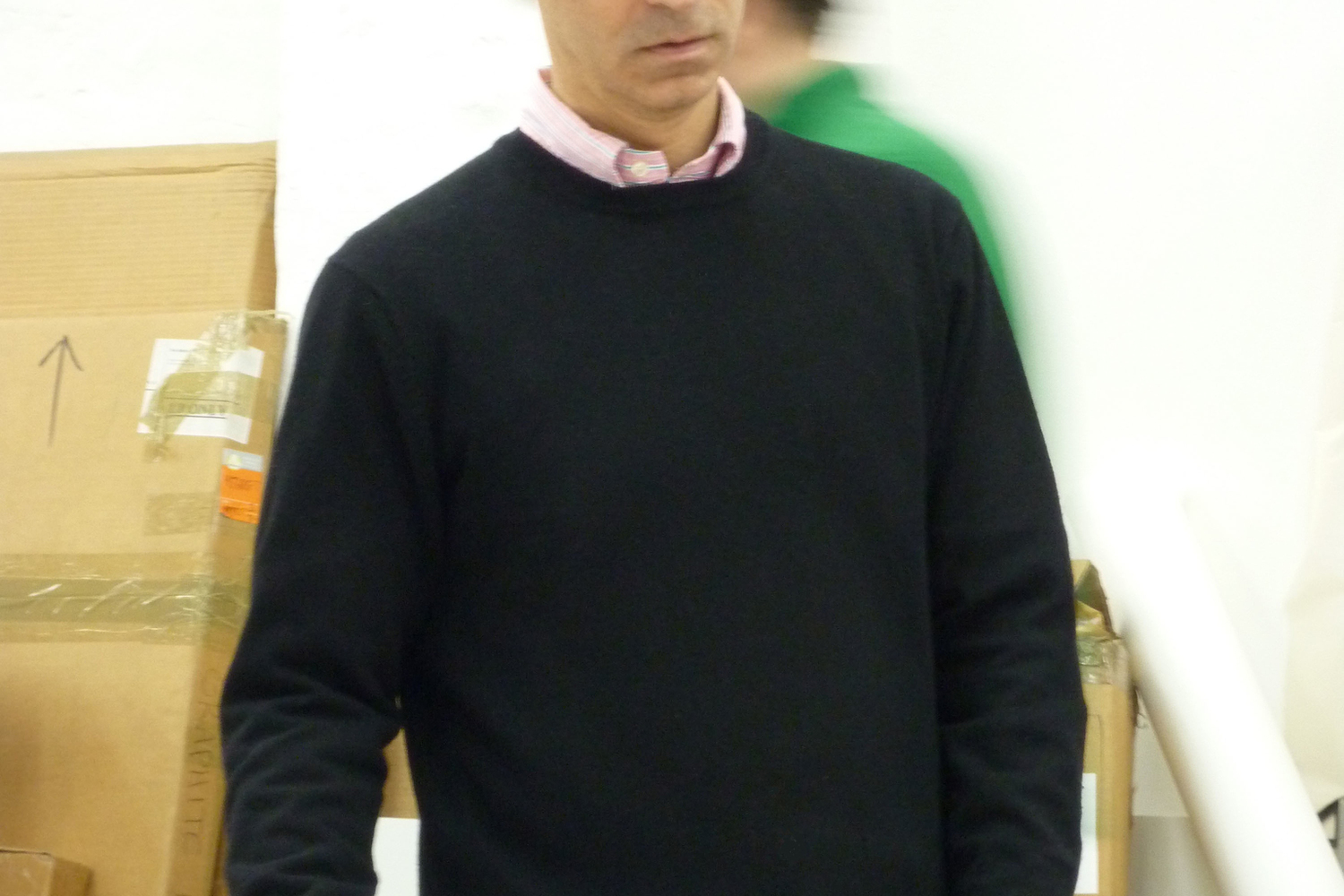 Portrait of Arturo Herrera in the studio. Courtesy of the artist and Sikkema Jenkins & Co.