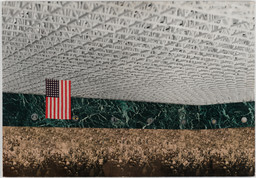 Ludwig Mies van der Rohe. Convention Hall Project, Chicago, Illinois, interior perspective. 1954. Collage of cut-and-pasted reproductions, photograph, and paper on composition board, 33 × 48″ (83.8 × 121.9 cm). The Museum of Modern Art, New York. Mies van der Rohe Archive, gift of the architect