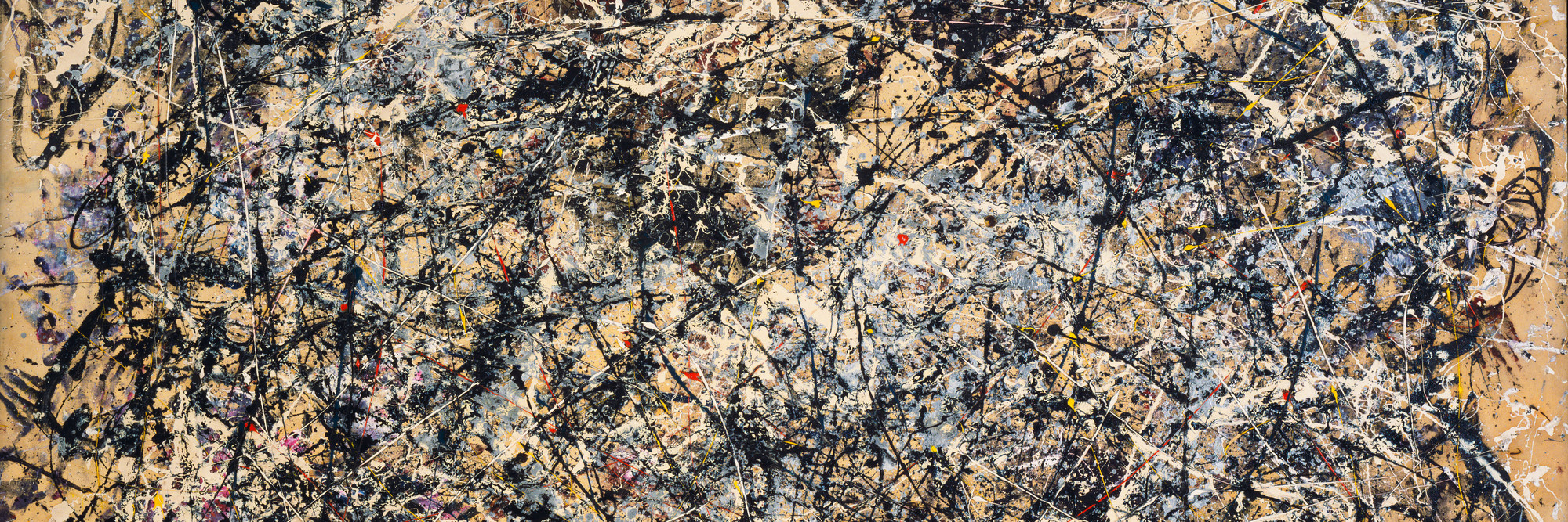 Jackson Pollock. Number 1A, 1948. 1948. Oil and enamel paint on canvas, 68″ × 8′ 8″ (172.7 × 264.2 cm). Purchase. © 2010 Pollock-Krasner Foundation / Artists Rights Society (ARS), New York
