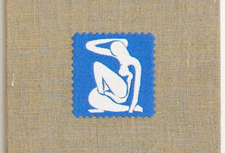 Elaine Reichek. Swatches, Matisse 1-9. 2007. Digital embroidery on linen, 12 x 35" (30.5 x 88.9 cm). Courtesy of the artist and Zach Feuer Gallery, New York