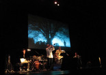 Bill Morrison. Spark of Being. 2010. Performed by Dave Douglas and Keystone at Memorial Auditorium, Stanford University, April 24, 2010. Photograph © 2010 Laurie Olinder