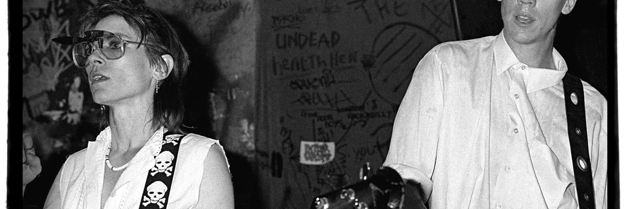 Stephanie Chernikowski. Sonic Youth. 1983. Black-and-white photograph, 11 × 17″ (27.9 × 43.2 cm). The Museum of Modern Art Library. Gift of the artist