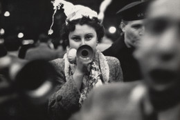 Dan Weiner. New Year’s Eve, Times Square. 1951. Gelatin silver print, 9 1/4 × 13 3/16″ (23.5 × 33.5 cm). The Museum of Modern Art. Gift of Sandra Weiner. © Dan Weiner