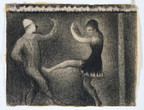 Georges Seurat. Pierrot and Colombine. c. 1887–88. Conté crayon on paper, 9 3/4 × 12 5/16″ (24.8 × 31.2 cm). The Kasama Nichido Museum of Art
