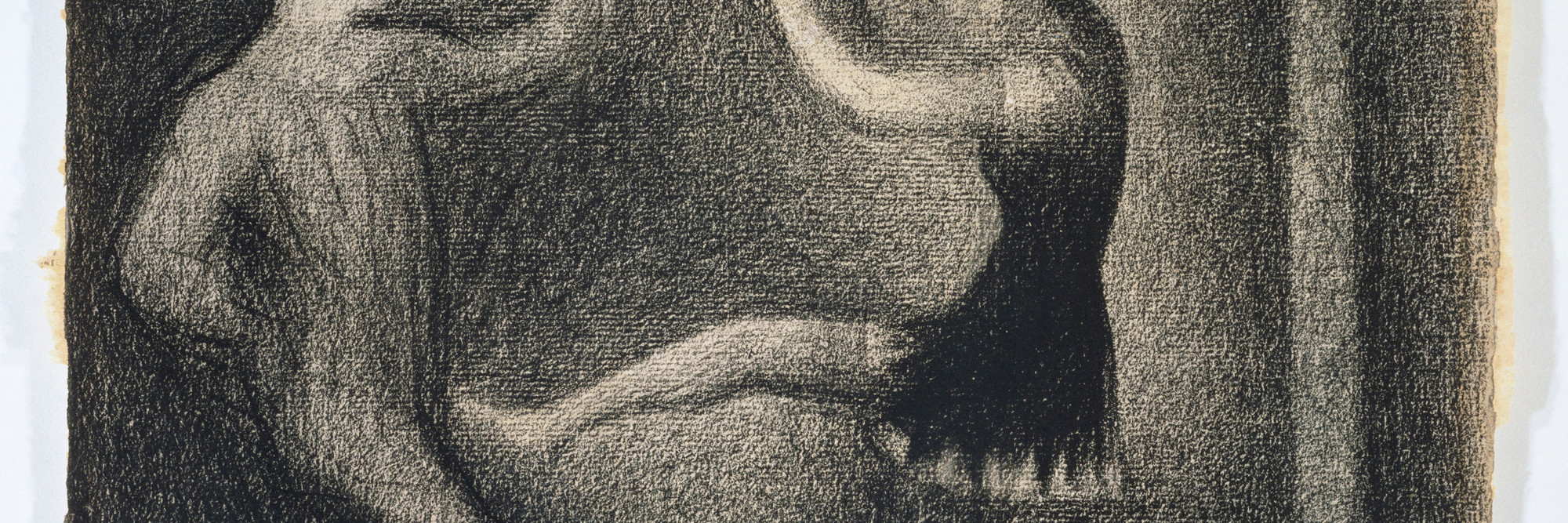 Georges Seurat. Pierrot and Colombine. c. 1887–88. Conté crayon on paper, 9 3/4 × 12 5/16″ (24.8 × 31.2 cm). The Kasama Nichido Museum of Art