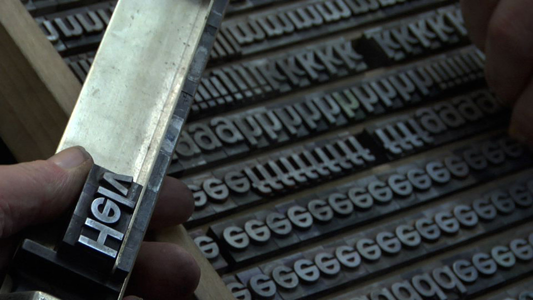 Film still from Helvetica. 2007. USA. Directed by Gary Hustwit. Image courtesy of Gary Hustwit