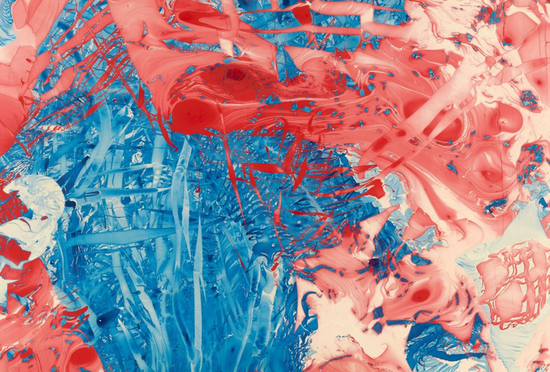 André Thomkins. Untitled (detail). 1965. Lackskin (enamel) on paper. The Judith Rothschild Foundation Contemporary Drawings Collection Gift. © 2015 André Thomkins/Artists Rights Society (ARS), New York/PROLITTERIS, Switzerland