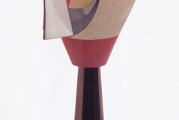 Sophie Taeuber-Arp. Untitled (Dada Head). 1920. Oil on turned wood, h. 11 9/16″ (29.4 cm). Centre Pompidou, Musée national d&#39;art moderne-Centre de création industrielle, Paris. Purchase, 2003. CNAC/MNAM/Dist. Réunion des Musées Nationaux/Art Resource, NY. © 2006 Sophie Taeuber-Arp/Artists Rights Society (ARS), New York/VG Bild-Kunst, Bon