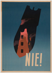 Tadeusz Trepkowski. Nie! (No!). 1952. Lithograph, 39 3/8 × 27 5/8″ (100 × 70cm). The Museum of Modern Art. Gift of The Lauder Foundation, Leonard and Evelyn Lauder Fund