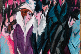 Ernst Ludwig Kirchner. Street, Berlin (Straße, Berlin). 1913. Oil on canvas, 47 1/2 × 35 7/8″ (120.6 × 91.1 cm). The Museum of Modern Art. Purchase. © 2008 Ingeborg and Dr. Wolfgang Henze-Ketterer, Wichtrach/Bern