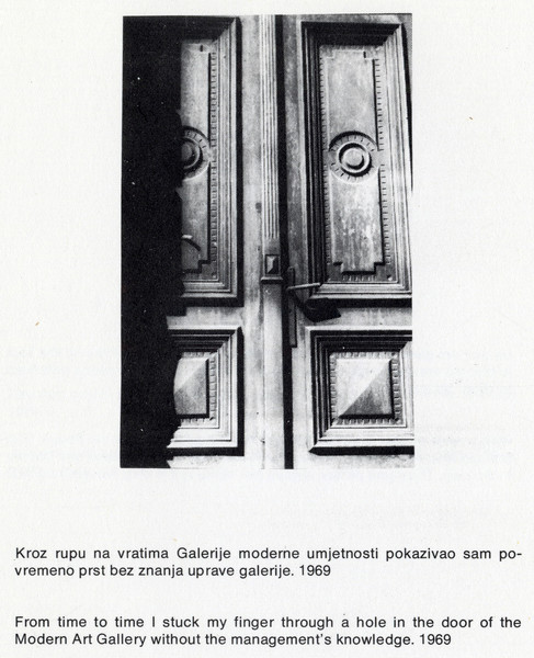 Goran Trbuljak. Zagreb: Galerija suvremene umjetnosti. 1973