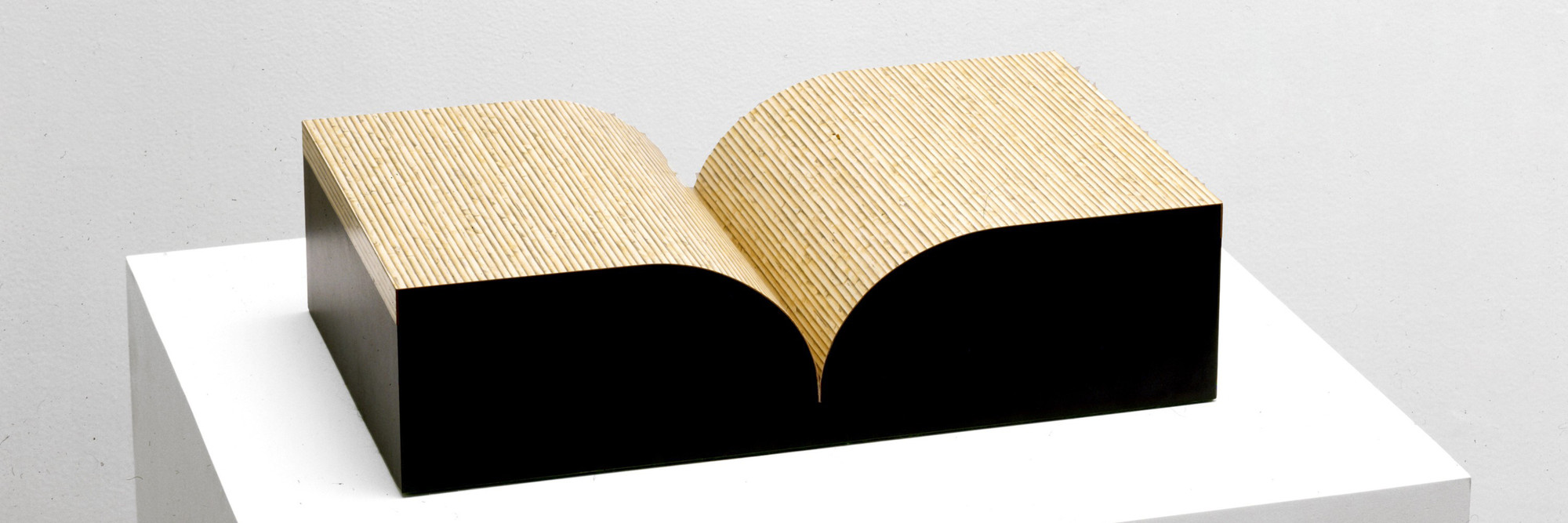 Richard Artschwager. Book. 1987. Multiple of formica and wood. object: 5 1/8 × 20 1/8 × 12 1/16″ (13 × 51.1 × 30.7 cm). The Museum of Modern Art, New York. Virginia Cowles Schroth Fund. © 2008 Richard Artschwager / Artists Rights Society (ARS), New York.